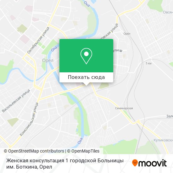 Карта Женская консультация 1 городской Больницы им. Боткина