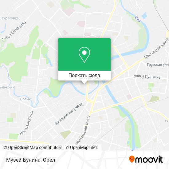 Карта Музей Бунина