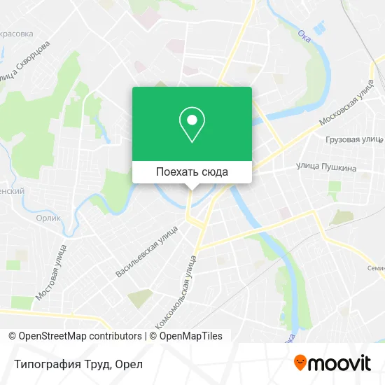 Карта Типография Труд