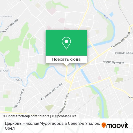 Карта Церковь Николая Чудотворца в Селе 2-е Упалое