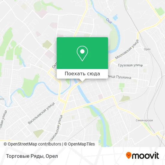 Карта Торговые Ряды