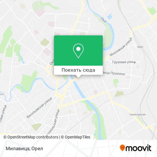 Карта Милавица
