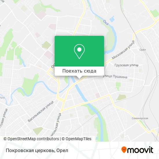 Карта Покровская церковь