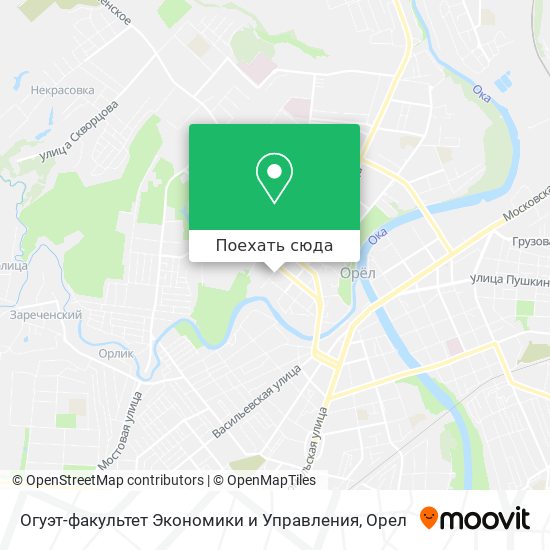 Карта Огуэт-факультет Экономики и Управления