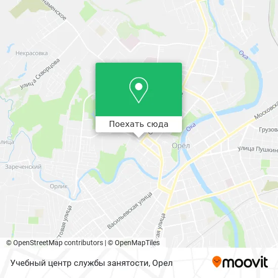 Карта Учебный центр службы занятости