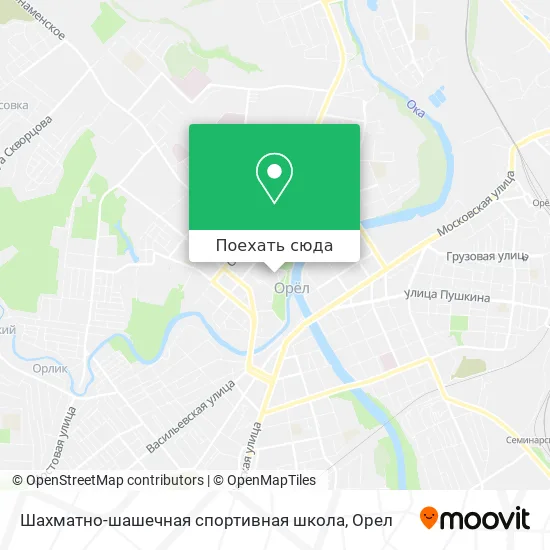 Карта Шахматно-шашечная спортивная школа