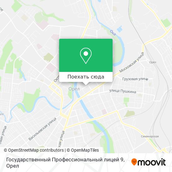 Карта Государственный Профессиональный лицей 9