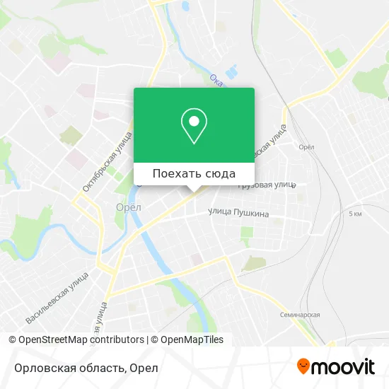 Карта Орловская область