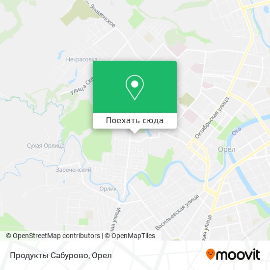 Карта Продукты Сабурово