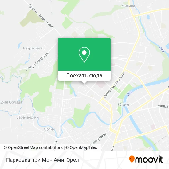 Карта Парковка при Мон Ами