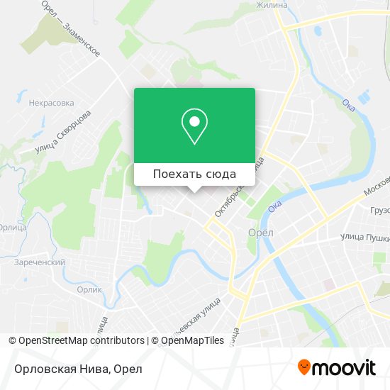 Карта Орловская Нива
