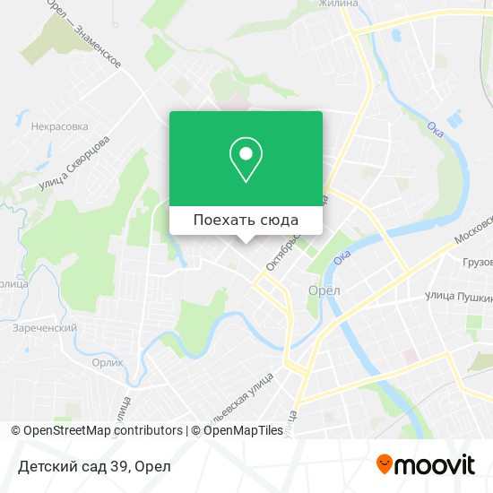 Карта Детский сад 39