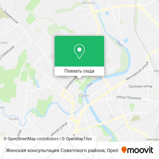 Карта Женская консультация Советского района
