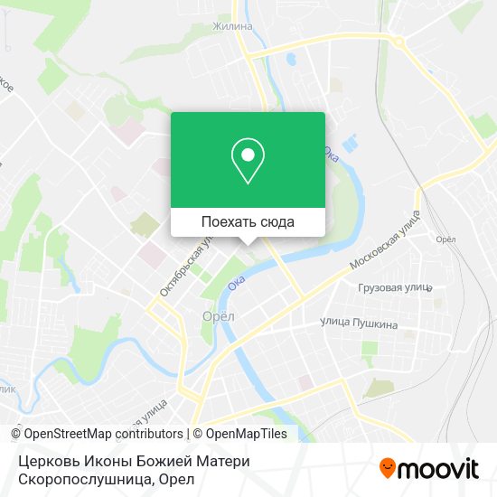 Карта Церковь Иконы Божией Матери Скоропослушница