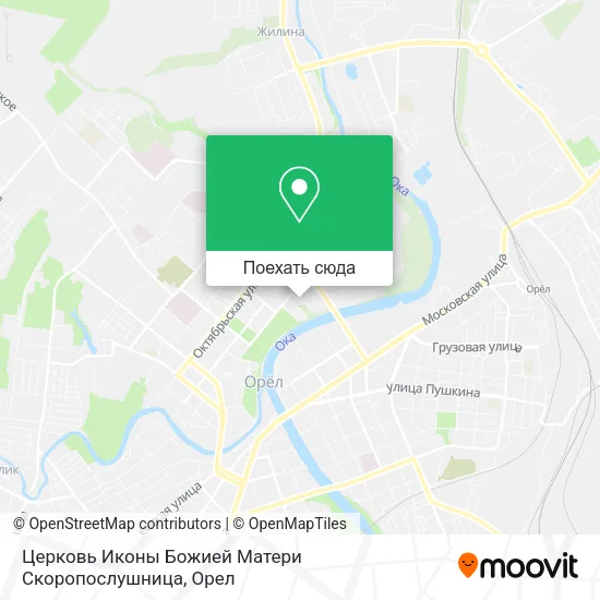 Карта Церковь Иконы Божией Матери Скоропослушница