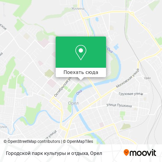 Карта Городской парк культуры и отдыха