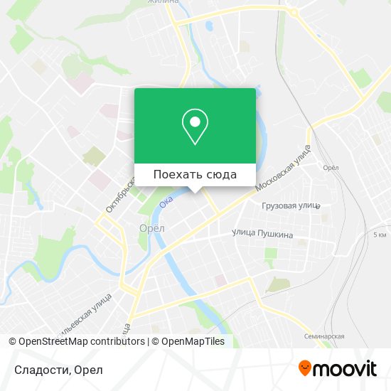 Карта Сладости