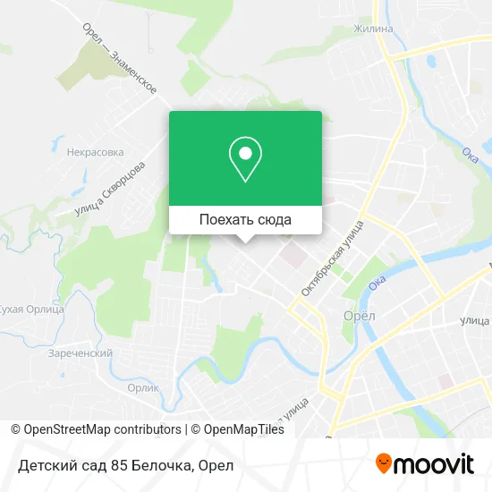 Карта Детский сад 85 Белочка