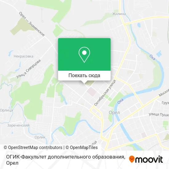 Карта ОГИК-Факультет дополнительного образования