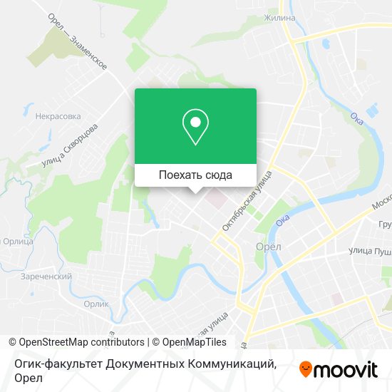 Карта Огик-факультет Документных Коммуникаций