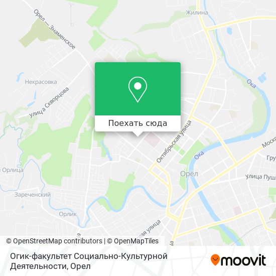 Карта Огик-факультет Социально-Культурной Деятельности