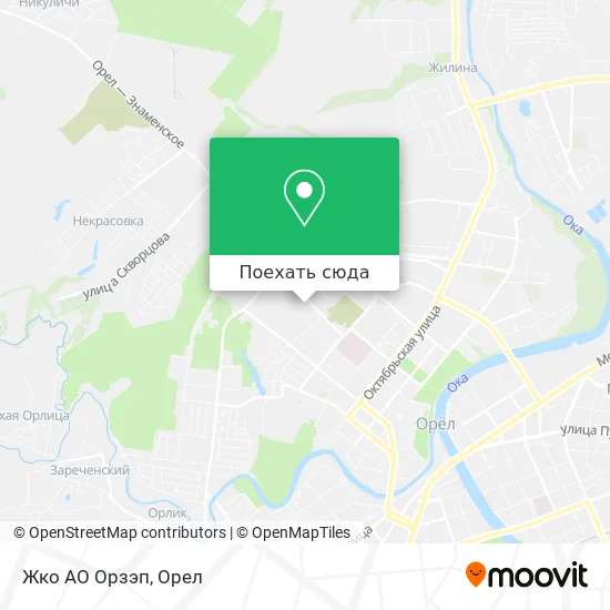 Карта Жко АО Орзэп