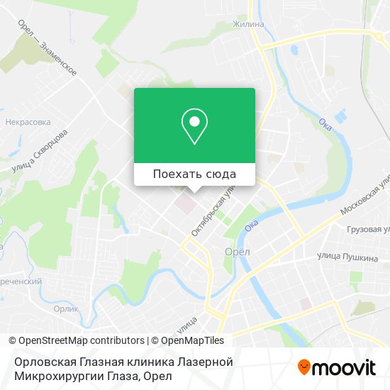 Карта Орловская Глазная клиника Лазерной Микрохирургии Глаза