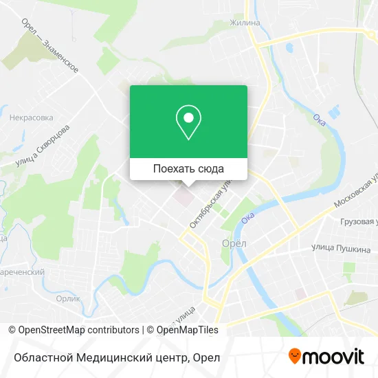 Карта Областной Медицинский центр