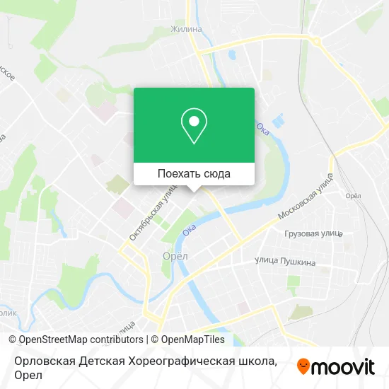 Карта Орловская Детская Хореографическая школа