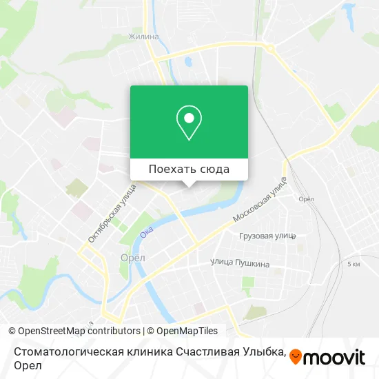 Карта Стоматологическая клиника Счастливая Улыбка