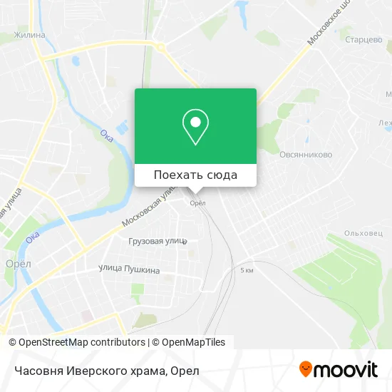 Карта Часовня Иверского храма