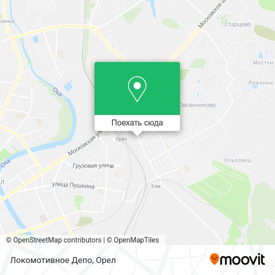 Карта Локомотивное Депо