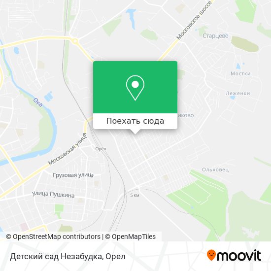 Карта Детский сад Незабудка