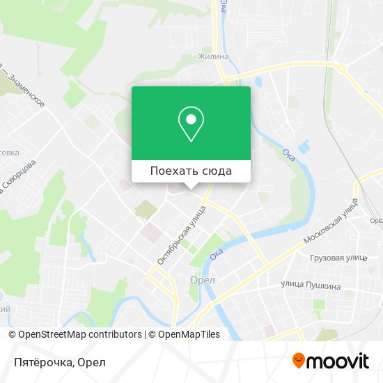 Пятерочка орел карта