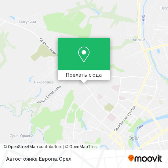 Карта Автостоянка Европа