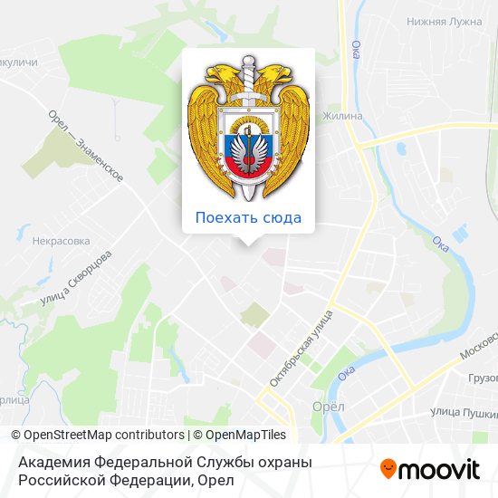Карта Академия Федеральной Службы охраны Российской Федерации