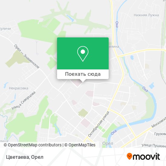 Карта Цветаева
