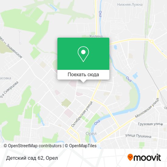 Карта Детский сад 62
