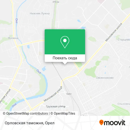 Карта Орловская таможня