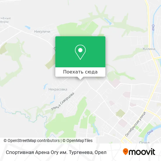 Карта Спортивная Арена Огу им. Тургенева
