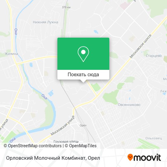 Карта Орловский Молочный Комбинат