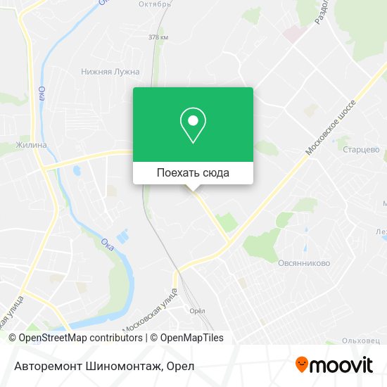 Карта Авторемонт Шиномонтаж