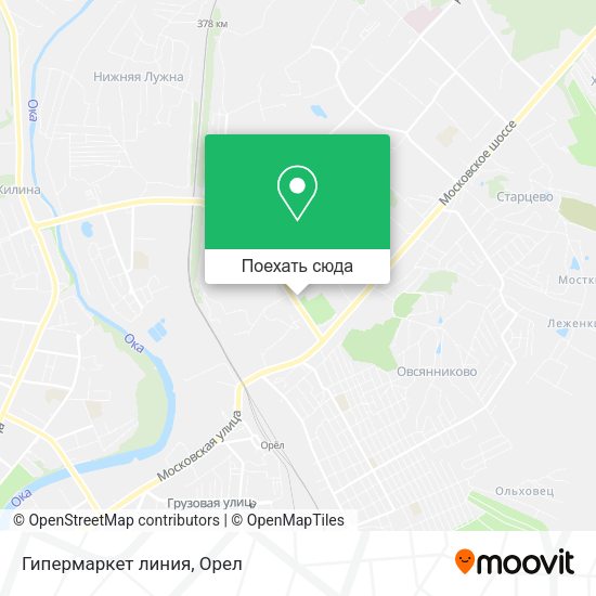 Карта Гипермаркет линия