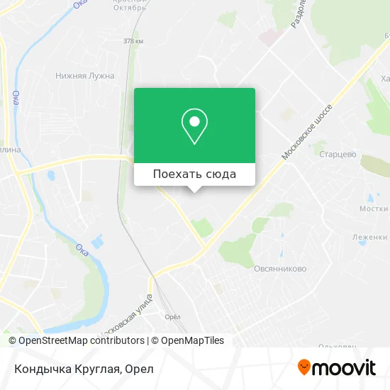 Карта Кондычка Круглая