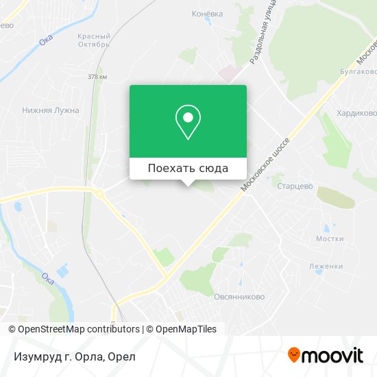 Карта Изумруд г. Орла