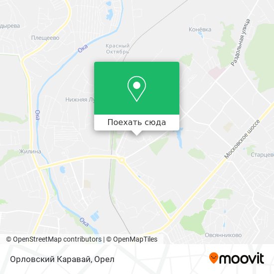 Карта Орловский Каравай