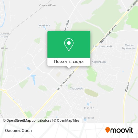 Карта Озерки