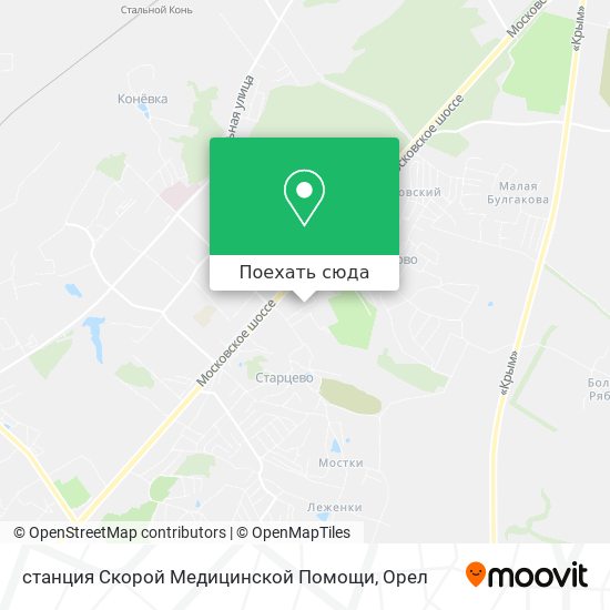 Карта станция Скорой Медицинской Помощи