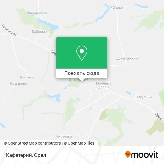 Карта Кафетерий