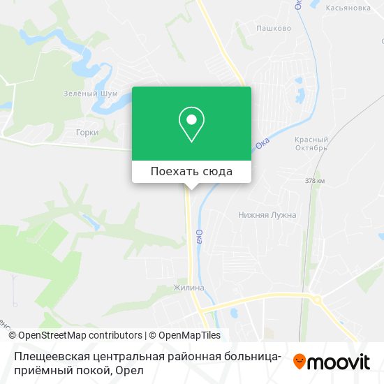 Карта Плещеевская центральная районная больница-приёмный покой